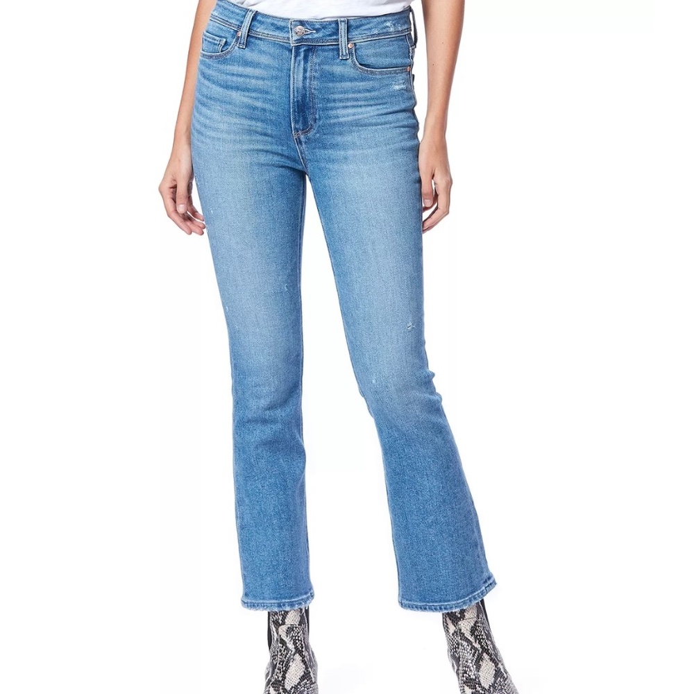 Paige High Rise Ankle Flare Jeans